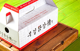 부길닭강정 상차림